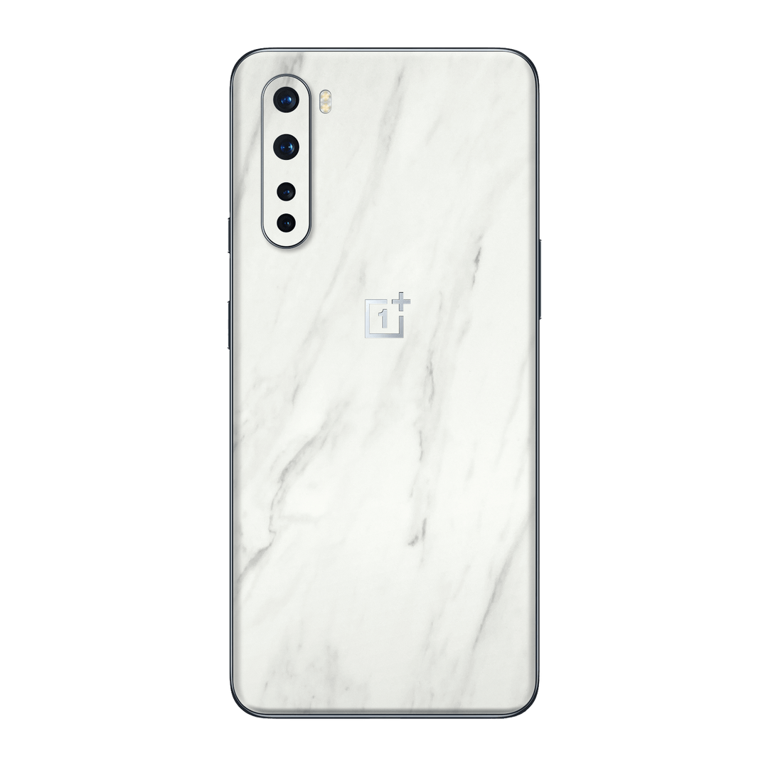 OnePlus Nord Luxuria White Marble Skin Wrap Sticker Decal Cover Protector by EasySkinz