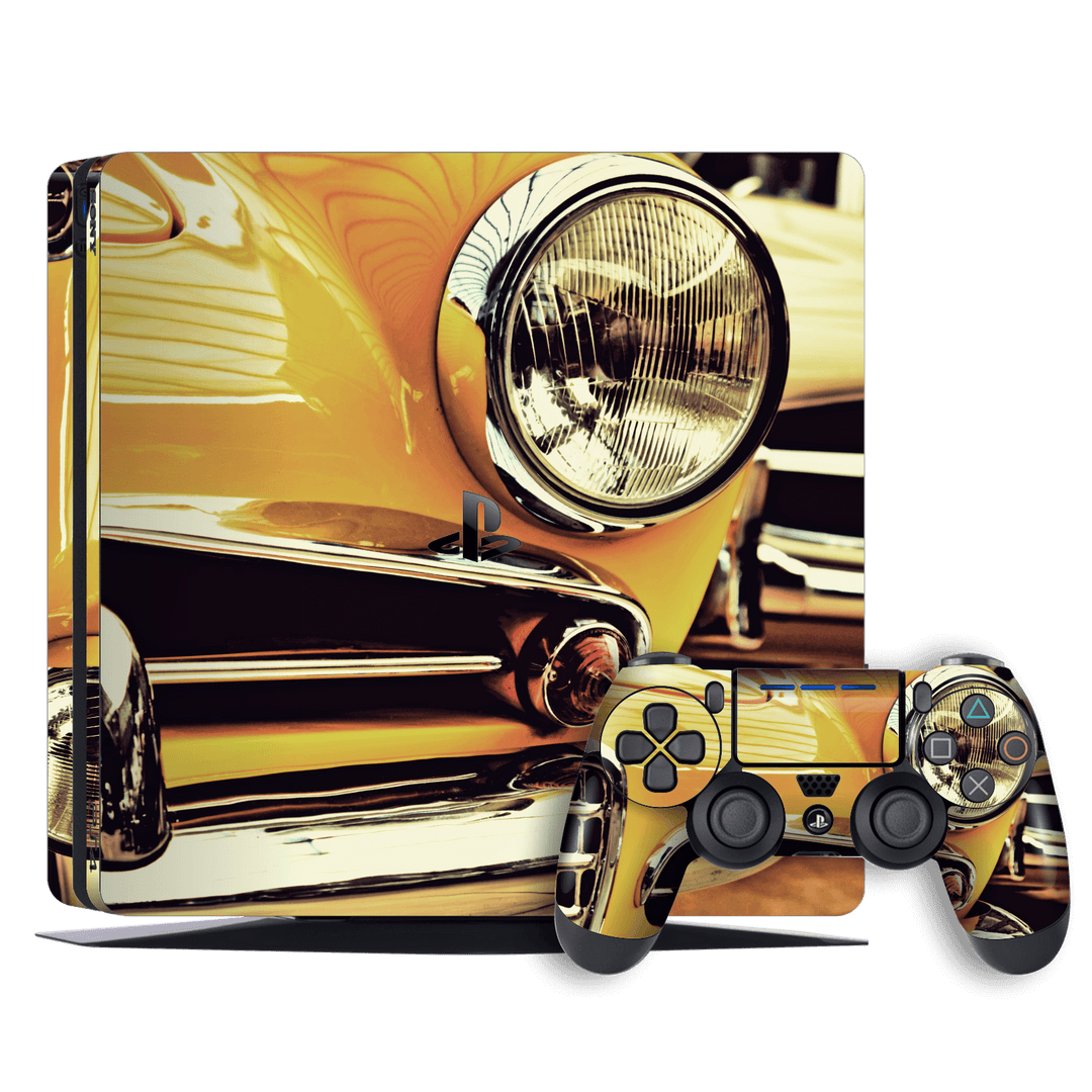 Playstation 4 SLIM PS4 Signature NY TAXI Skin Wrap Decal by EasySkinz