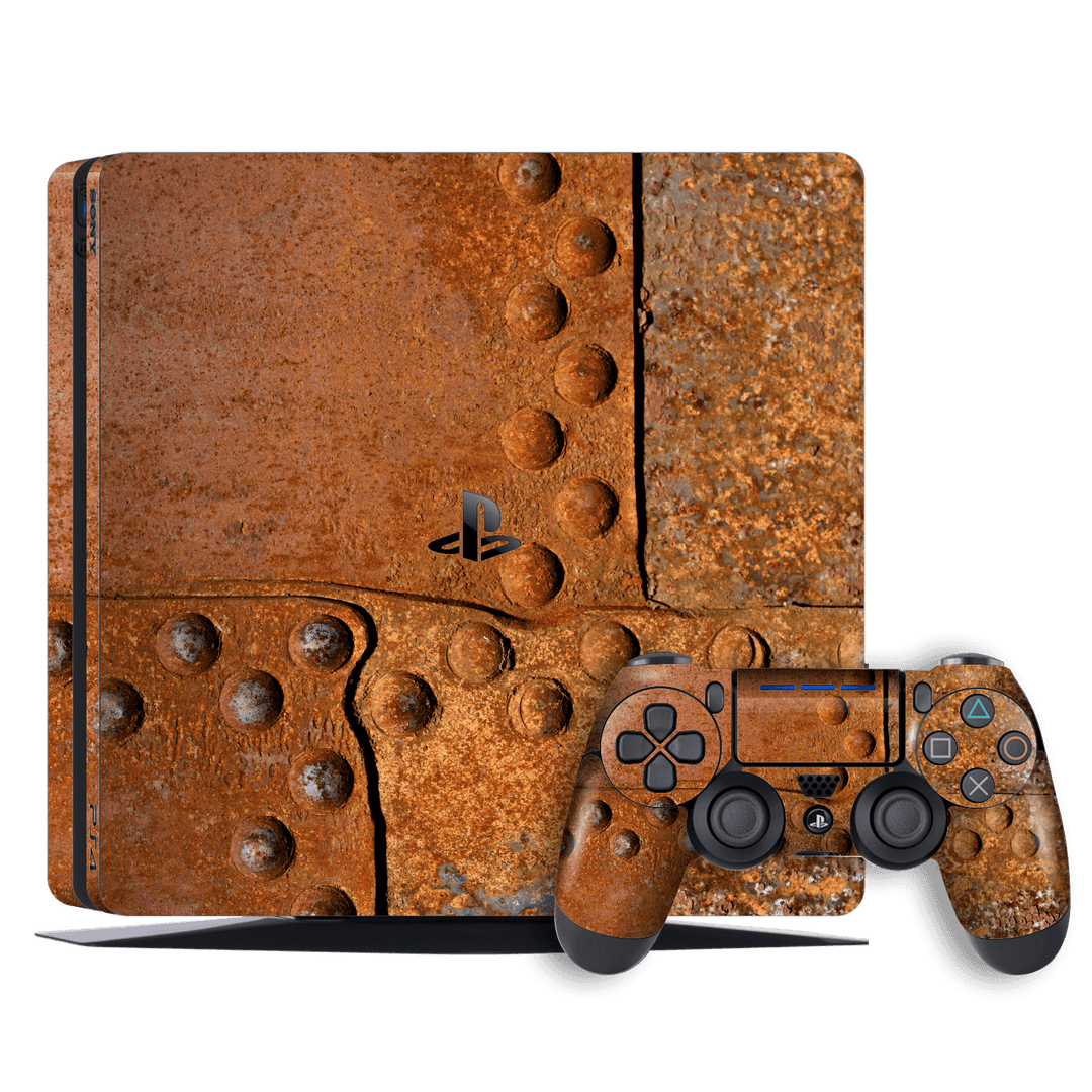 Playstation 4 SLIM PS4 Signature RUST Skin Wrap Decal by EasySkinz